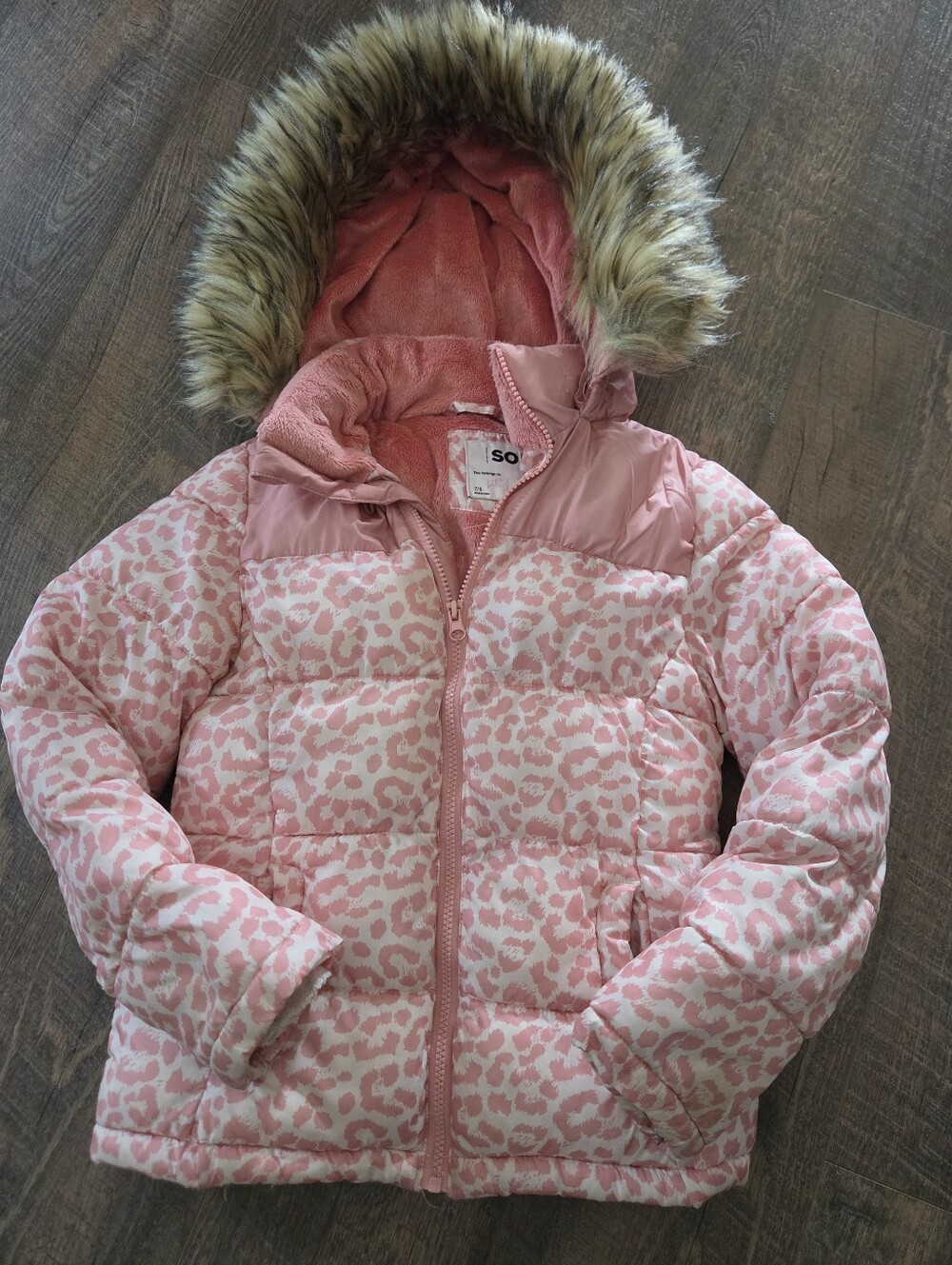 Girls Puffer Coat Sz 7/8